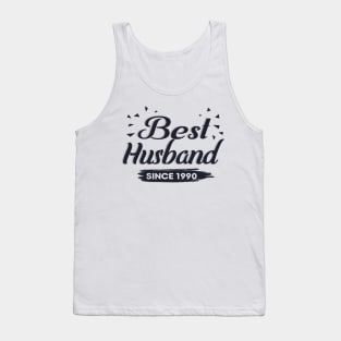 'Best Husband Since 1990' Sweet Wedding Anniversary Gift Tank Top